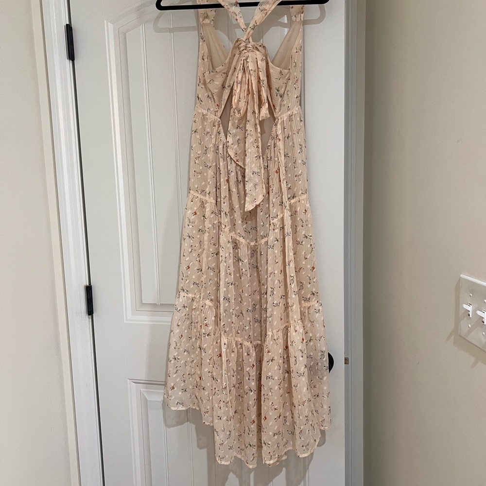 Storia Cream Floral Maxi Dress - Picture 2 of 3